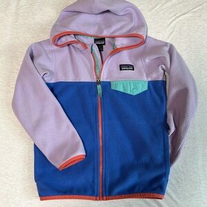 Patagonia girl 5T fleece hooded Jacket